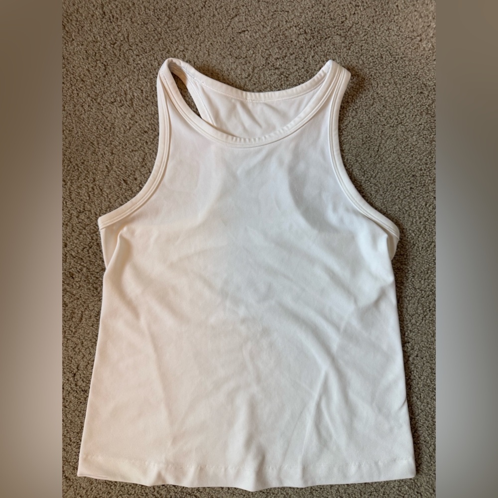 lululemon Align waist length racerback tank top white 6